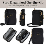 Take Two RFID Bryant Crossbody - 5x7.25" Lightweight Small Phone Wallet Crossbody Bag - Nylon Travel Purse
