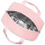 abshoo Lunch Bag for Women Girls Reusable Tote Lunch Bags Insulated Lunch Bag for School Work Picnic Travel (Pink)