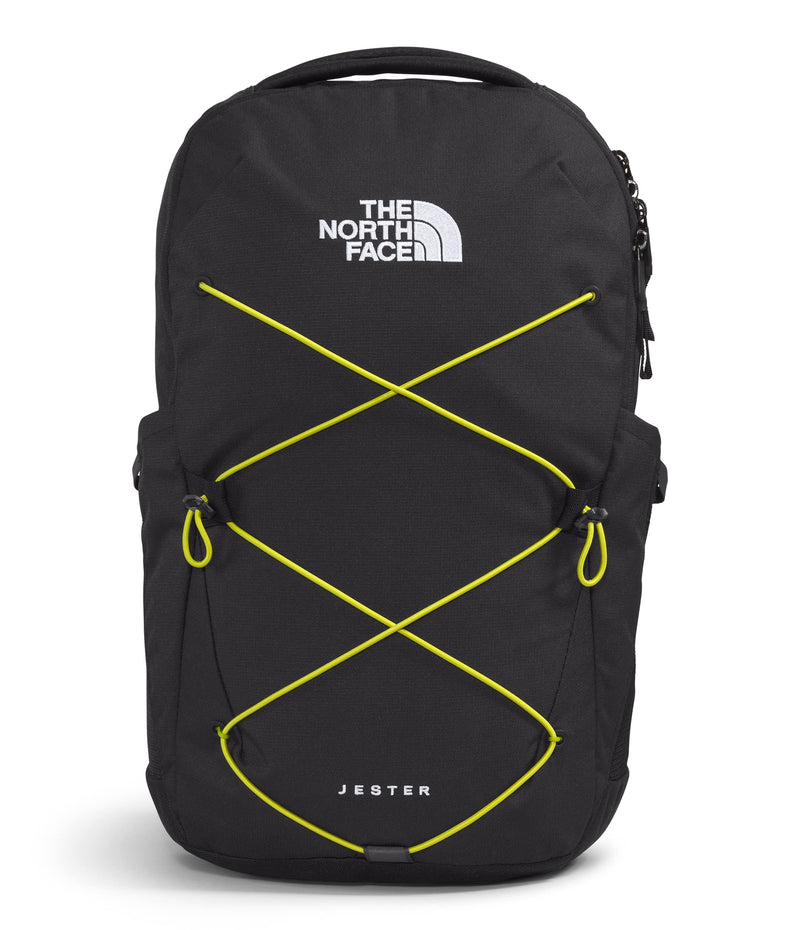 The North Face Jester Everyday Laptop Backpack, TNF Black Light Heather/Sulphur Spring Green, One Size