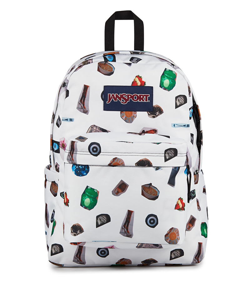 JanSport SuperBreak Plus Backpack with Padded 15-inch Laptop Sleeve and Integrated Bottle Pocket - Spacious and Durable Daypack for Work and Travel - Collected Collage