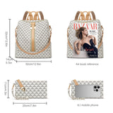 Makes Backpack Purse for Women PU Leather Travel Satchel Handbag Convertible Design Bag with Purse 2 Piece
