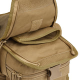 G4Free Tactical EDC Sling Bag Pack with Adjustable Holster Sling Shoulder Assault Range Backpack(Tan)
