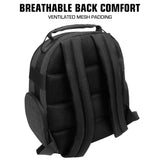USA Gear Portable Camera Backpack for DSLR with Customizable Accessory Dividers, Weather Resistant Bottom and Comfortable Back Support - Compatible with Canon, Nikon, Sony, Fujifilm, and More (Black)