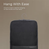 Briggs & Riley Hanging Laundry Compression Cube for Travel - Compression Packing Cube for Women & Men, Luggage & Suitcase Organizer Bag for Clothes, Includes Hook - Travel Essentials, Black