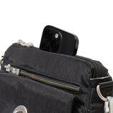 Baggallini Women's Calais Crossbody Bag, Black Cheetah Emboss