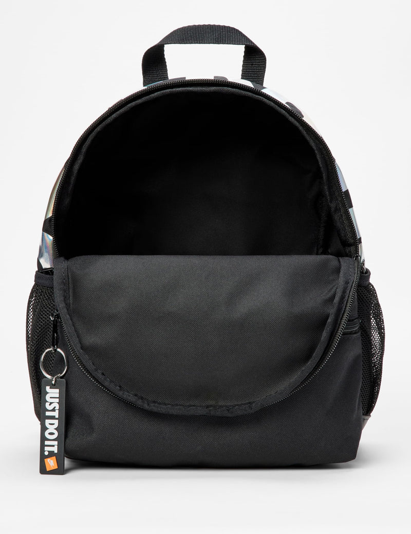 Nike Kid's Brasilia JDI Mini Backpack (11L), Black/Black/Holo, MISC