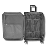 Samsonite Saire LTE Softside Expandable Luggage with Spinner Wheels, Black, 3-Piece Set (Carry On/Medium/Large)
