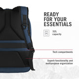 Victorinox VX Sport EVO Daypack - Modern Backpack to Carry Travel Accessories - Includes Airflow Channels & Adjustable Straps - 32 Liters, Blue