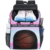 YOREPEK Basketball Bag, Large Basketball Backpack with Shoe Compartment and Ball Holder Sports Backpack for daughter son, Water Resistant for Sport Training Equipment Fits Volleyball Gym Pink