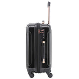 kensie 3 Piece "Alma" Light Metallic Style TSA-Lock Spinner Luggage Set, Midnight Black Option