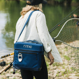 RTIC 15 Can Everyday Cooler, Soft Sided Portable Insulated Cooling for Lunch, Beach, Drink, Beverage, Travel, Camping, Picnic, for Men and Women, Navy