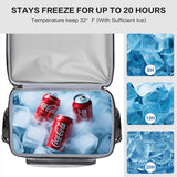 Hulongo Large 52cans Waterproof Insulated Cooler Backpack for Men & Women, Leak Proof Backpack Cooler, Soft, 8Gal (Grey)