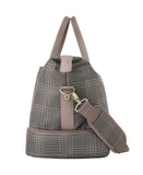 London Fog Brentwood IV 20" Drop Bottom Duffel, Rose Charcoal