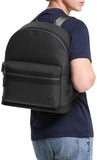 Michael Kors Men's Edison Dome Backpack, Black, One Size