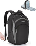 BAGSMART Laptop Backpack for Men, Backpack with Retractable Cable, 15.6 Inch Business Backpack, College Computer Backpack, Black