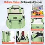 Backpack Cooler for Women, AYAMAYA Stylish 35 Cans Leakproof Soft Cooler Backpack, Waterproof Insulated Lunchbox Shoulder Bag Keeps Cold for Up to 18 Hours for Camping, Beach, Work, Picnic, Green