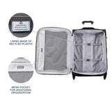Travelpro Maxlite 5 Softside Expandable Luggage with 4 Spinner Wheels, Lightweight Suitcase, Men and Women, Black, Checked-Medium 25-Inch