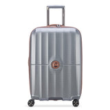 DELSEY PARIS St. Tropez Hardside Expandable Luggage with Spinner Wheels, Graphite, Checked-Medium 24 Inch
