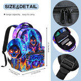 Nebcog Boys Backpack For Kids School Backpack For Boys Children Game Bookbag Teens Elementary Middle School Backpacks for Boy 6-18 Waterproof Lightweight 17 Inches Travel Back Pack
