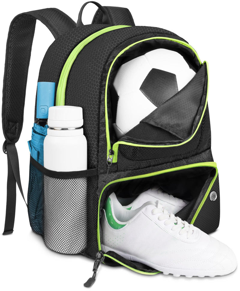 YOREPEK Soccer Backpack, Lightweight Soccer Bag, Water resistant Sport Equipment Bags Fit Basketball to Match Training