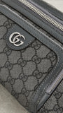 LV Women's Pre-Loved Gucci Waist Bag GG Supreme, Gray/Silver, One Size