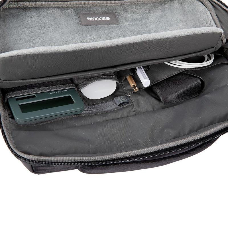 Incase A.R.C. Brief with ReSpun 100% Recycled Polyester – Internal Organization, 14" Laptop Sleeve, Tablet Pocket, Zippered Front Slip Pocket, Briefcase for Work, Laptop Bag - Black