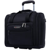 TPRC 15" Smart Underseat Carry-On Luggage with USB Charging Port, Black
