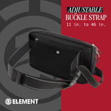 Element Posse Hip Pack, Fanny Pack Crossbody Belt Bag for Men and Women, Black