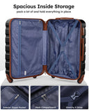 Suitour 2 Piece Luggage Sets,Hard Shell Carry on Luggage and Lightweight 28 inch Checked Luggage for Travel (20 in/28in)