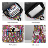 Guiteinyi Boy Kids Sweet Skull School Backpack Large Capacity Children Casual Backpacks For Teen Girl