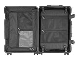 GLX2 X2 All Aluminum Luggage Suitcase 3 Sizes (20",26",29") TSA Lock Carry On Silver (20" Carry On)