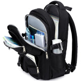 abshoo Large Heavy Duty Backpack For School College Bookbag Casual Multi Pocket Travel Backpacks (Black)