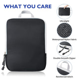 Compression Packing Cubes, 8 Set Packing Cubes for Travel Compression, Lightweight Compressible Package Organizer for Carry On and Suitcases, Black and Grey