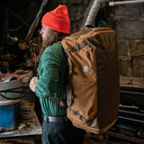 Carhartt Heavy Haul Utility Duffel Bag's, Water-Resistant Packable Bag for Jobsite, Gym, and Travel, Brown, 75L