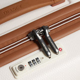 DELSEY PARIS Chatelet Air 2.0 Hardside Luggage Trunk with Spinner Wheels, Angora, Checked-26 Inch Trunk