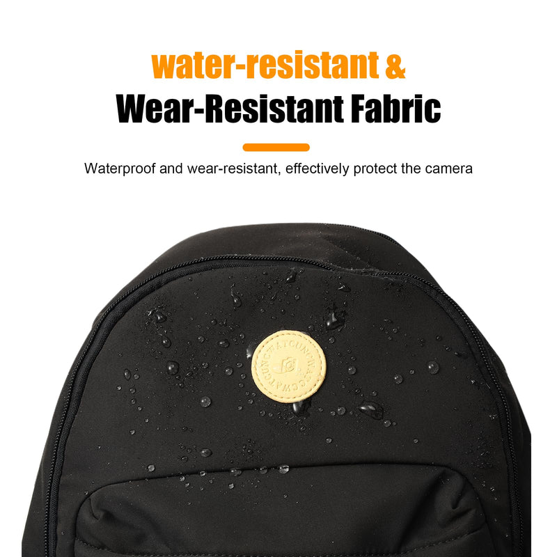 Cwatcun Camera Backpack Bag Small for Women,Fashion DSLR Camera Bag with Tripod Strap Laptop Compartment and Padded Dividers Lightweight Photograhy Cute Backpack Case for Cameras Accessories