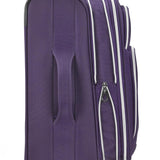 Traveler's Choice Lares Softside Expandable Luggage with Spinner Wheels, Purple, Checked 30-Inch