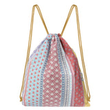 Lily queen Drawstring Backpack Sports Gym Bag Swim Bag With Zipper Pocket