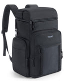 TOURIT Waterproof Cooler Backpack: 30 Cans Insulated Leakproof Portable Cooler Bag Beach Travel Camping Picnic Hiking Black