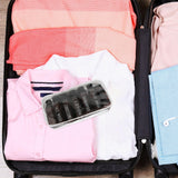 Wowang Travel Kit - 10 Pcs Travel Bottles for Toiletries, TSA Approved, Leak Proof Plastic Small Cream Jars & Refillable Spray Bottle for Shampoo, Conditioner (Brown)