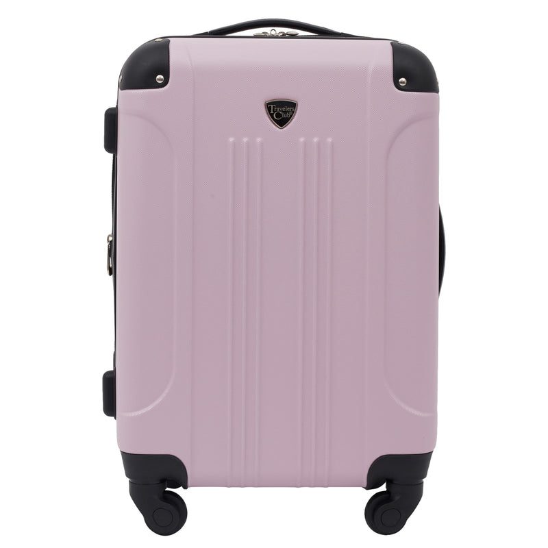 Travelers Club Chicago Hardside Expandable Spinner Luggage, Lilac, 22" Carry-On