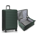 Traveler's Choice Novia Top Opening Expandable Polycarbonate Luggage with Spinner Wheels, Green, 30-Inch Large