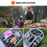 TARION Camera Backpack Bag Small - Professional DSLR Photography Case with 13 inch Laptop Compartment & Waterproof Rain Cover & Bottom Tripod Holder for Men Women Photographers - Black TB-S