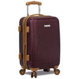 Dejuno Legion 3-PC Hardside Spinner TSA Combination Lock Luggage Set - Burgundy