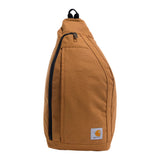 Carhartt Sling Bag, Sling Crossbody Backpack with Side Release Buckle & Tablet Sleeve, Carhartt Brown