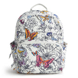 Vera Bradley Women's Small Banbury Backpack - Premium Cotton, Wing + Bloom, One Size