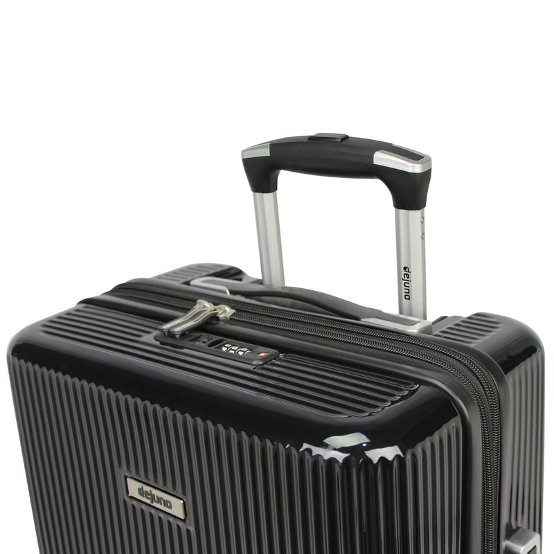 World Traveler Dejuno Monarch 26-Inch Lightweight Hardside Polycarbonate Expandable Spinner Luggage with TSA Lock - Black