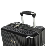 World Traveler Dejuno Monarch 26-Inch Lightweight Hardside Polycarbonate Expandable Spinner Luggage with TSA Lock - Black
