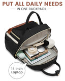 LOVEVOOK Small Backpack Purse for Women, Mini Backpack bag, Cute Fashion Backpack for Daily Travel Work, Beige-Black-Brown