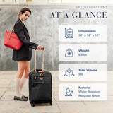 Bric's X-Bag Large Spinner with Frame, Water-Resistant 360° Wheeled Checked Luggage with Ergonomic Handle and Organized Interior – 30 Inch, Black